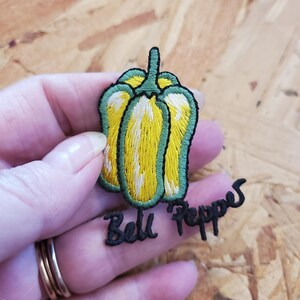 Bell Pepper - Chef - Cooking - Apron - Kitchen - Embroidered W/Text Iron On Applique Patch