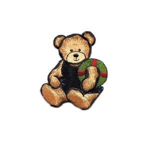 Bear - Teddy Bear - Swimming - Life Preserver - Embroidered Iron On Patch