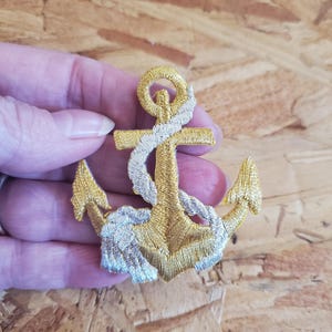 Anchor - Nautical - Sailing - Sailor - Cruise - Embroidered Iron On Patch - Crafts