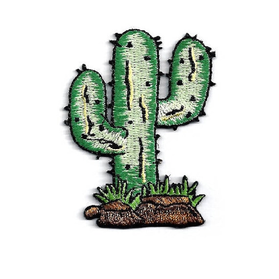 Cactus - Desert - Southwestern Embroidered Iron On Applique Patch