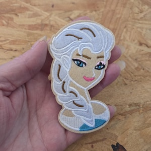 Elsa - Frozen - Embroidered Iron On Applique Patch - Crafts - 3 7/8"High