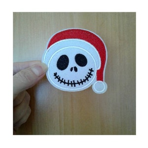 Christmas - Jack - Santa - Pumpkin King - Embroidered Iron On Applique Patch - Crafts