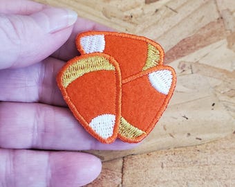 Candy Corn - Fall - Autumn - Candy - Sweets - Halloween - Iron On Patch - 1.75"