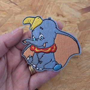 Dumbo - Elephant - Circus - Crafts - Flying - Embroidered Iron On Patch