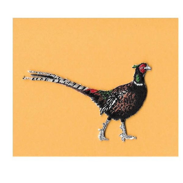 Pheasant - Ring-Necked - Hunting - Bird - Wild - Embroidered Iron On Patch