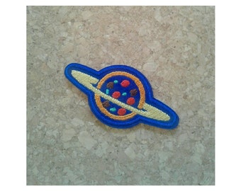 Planet - Pizza - Buzz Lightyear - Movie - Astronaut - Embroidered Iron On Patch  - Crafts,T-Shirt Logo