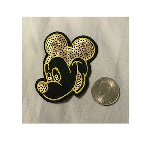 Disney © Mickey Mouse Pluto - Iron On Patches Adhesive Emblem Stickers  Appliques, Size: 2,95 x 2,08 Inches
