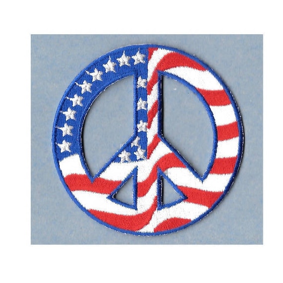 Teach Peace Embroidery Iron-on Patch