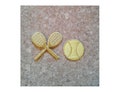 Tennis Patch - Tennis Racquet - Racket - Tennis Ball - Sports - Crafts - Face Masks - Embroidered Iron On Applique Patch - 2PC Set