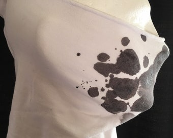 Máscara Rorschach GAITER con manchas de tinta en movimiento reales MÁSCARA GAITER cada máscara es única. Nuevos colores disponibles!!