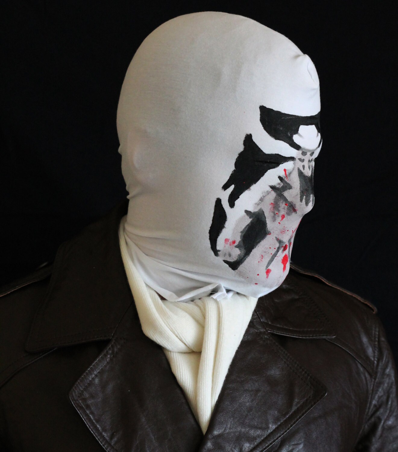Rorschach Mask Moving Inkblots Bloodsplatter Before Watchmen Etsy