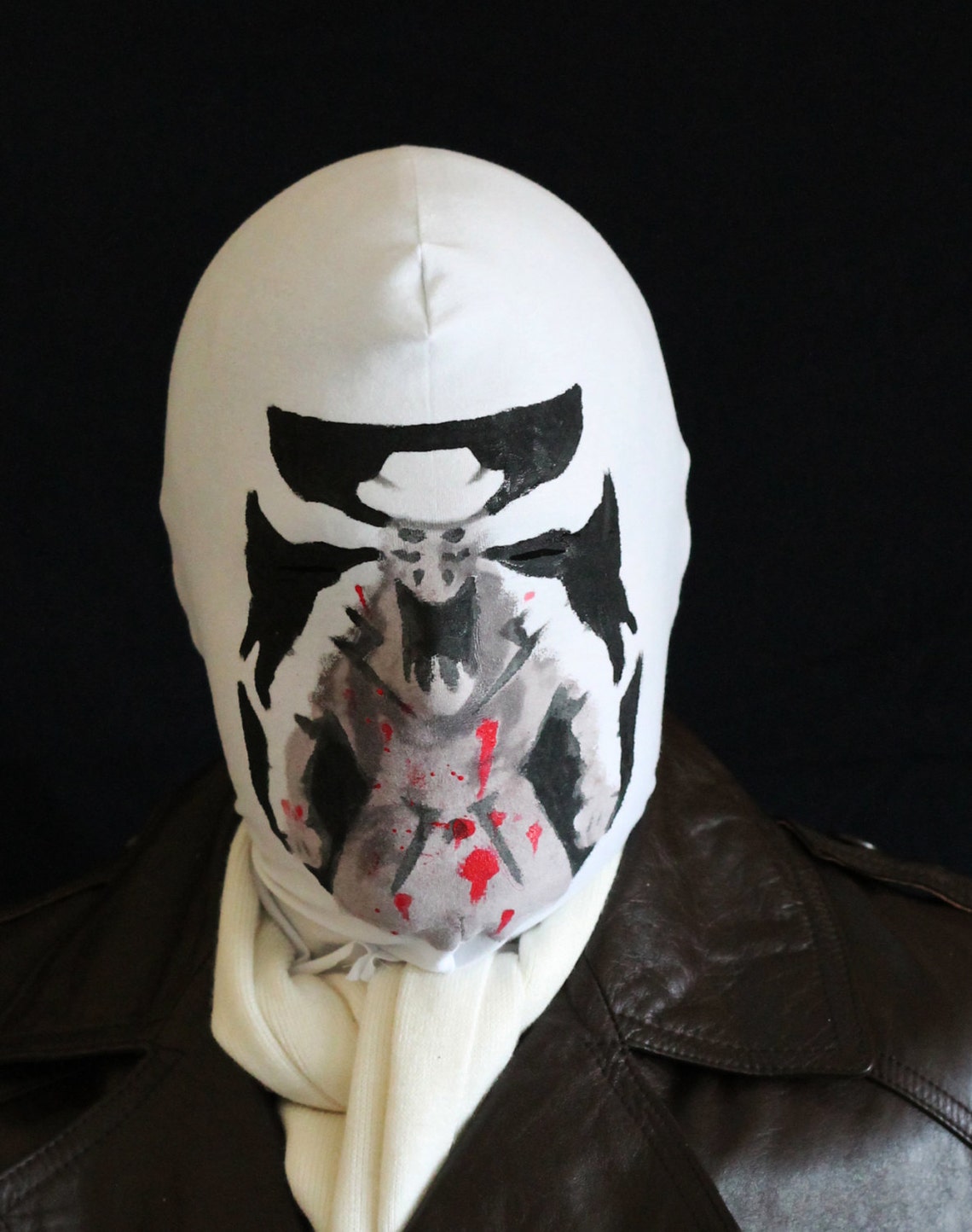 Rorschach Mask Moving Inkblots Bloodsplatter Before Watchmen Etsy