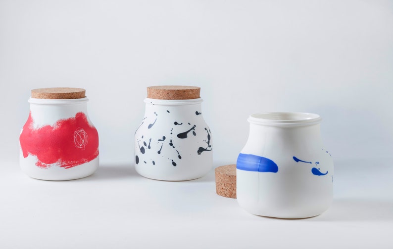 Porcelain storage jar