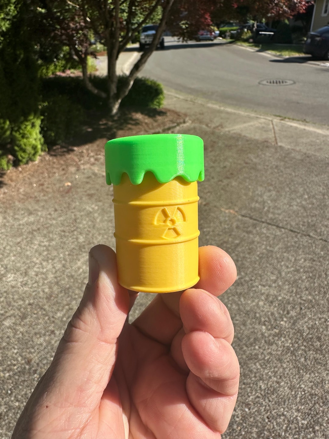 Clicky Button Fidget - Toxic Waste Barrel - Etsy
