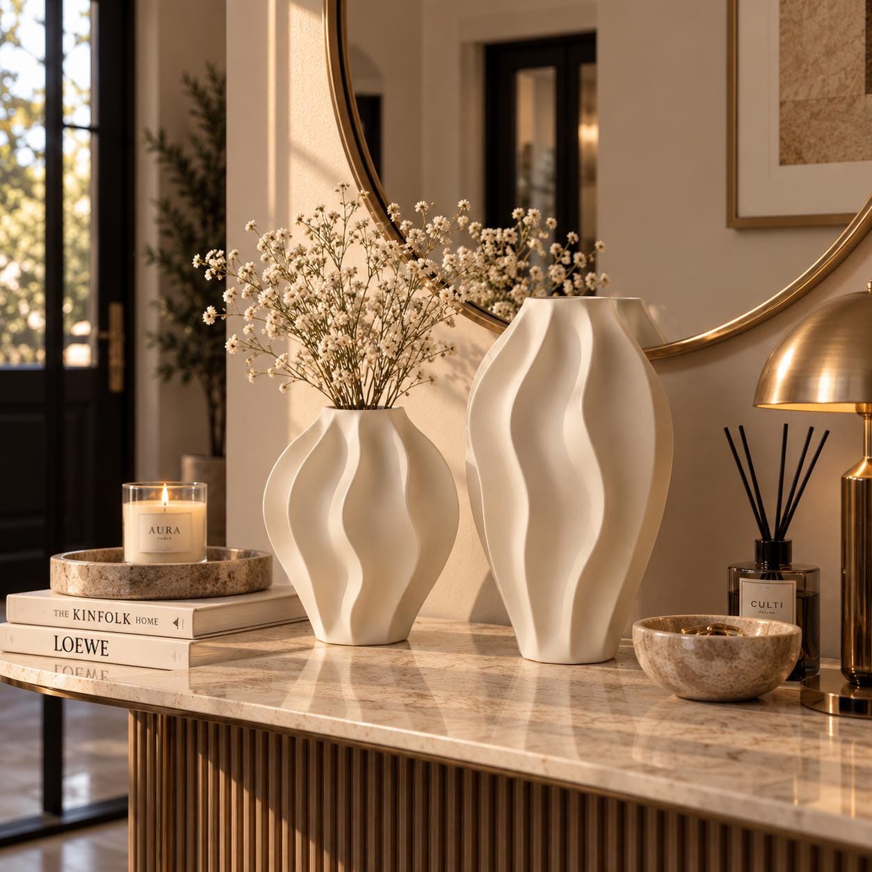 Braune bodenvase