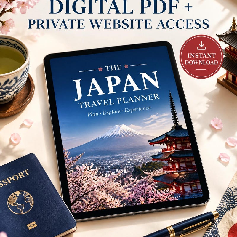 Japan Map Editable Japan Travel Planner 2026 - Etsy