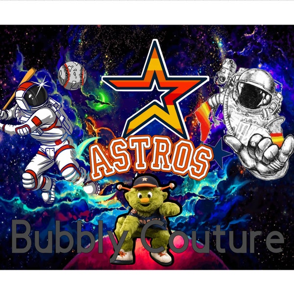 Space City Astros tumbler PNG for sublmation