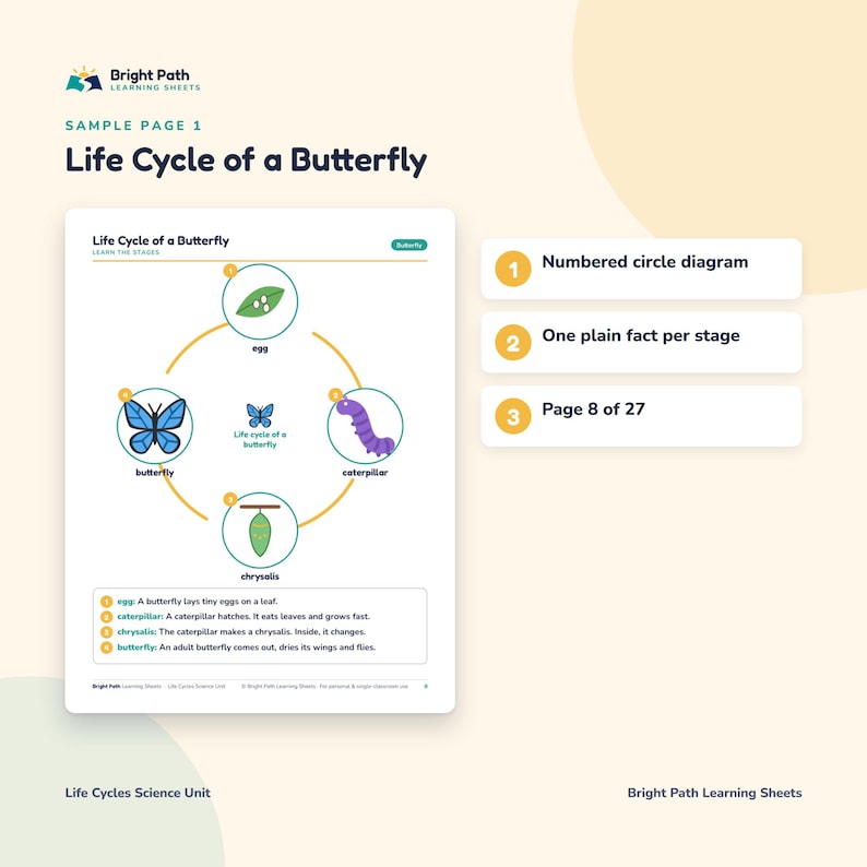 Poultry Guide.pdf Life Cycle Worksheets | Butterfly, Frog, Chicken, Sunflower ...