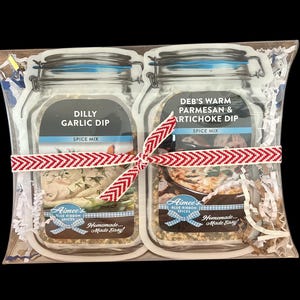 Party 4 Pack Dip Favorite Spice Mixes Gift Wrapped~4-Loaded Baked Potato Dip Herb Spinach Dip Parmesan& Artichoke Dip Dill Dip FREE Shipping