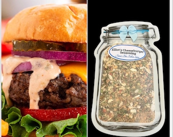 Elliot’s Cheeseburger Beef Seasoning Spice Mix ~ NEW! Hamburgers- Cook Out - Grilling - Summer - Gourmet - Patties - No! Gluten -  No MSG -