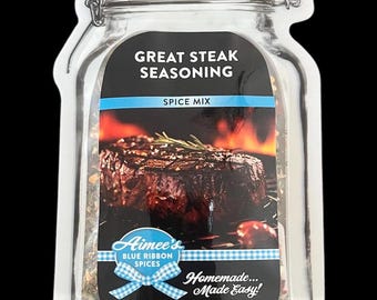 Great Steak Seasoning Spice Mix ~ Grilling- Roasted Herbs- Dry Spice Mix- Gluten Free Spices-NO Additives-FULL of Flavor! -Ribeye-Sirloin-