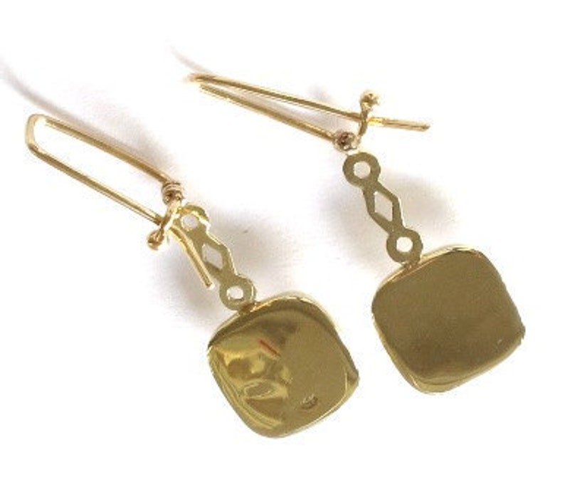 Retro Moonstone Square Earrings main image 0