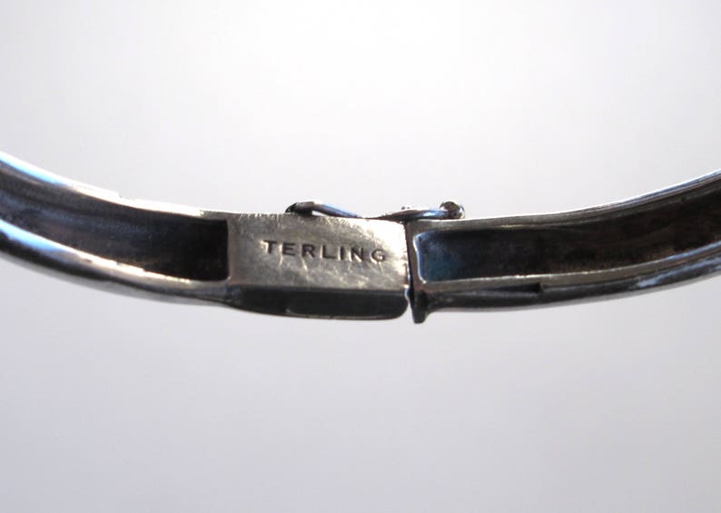 Sterling Silver Antique Snake Bracelet Etsy