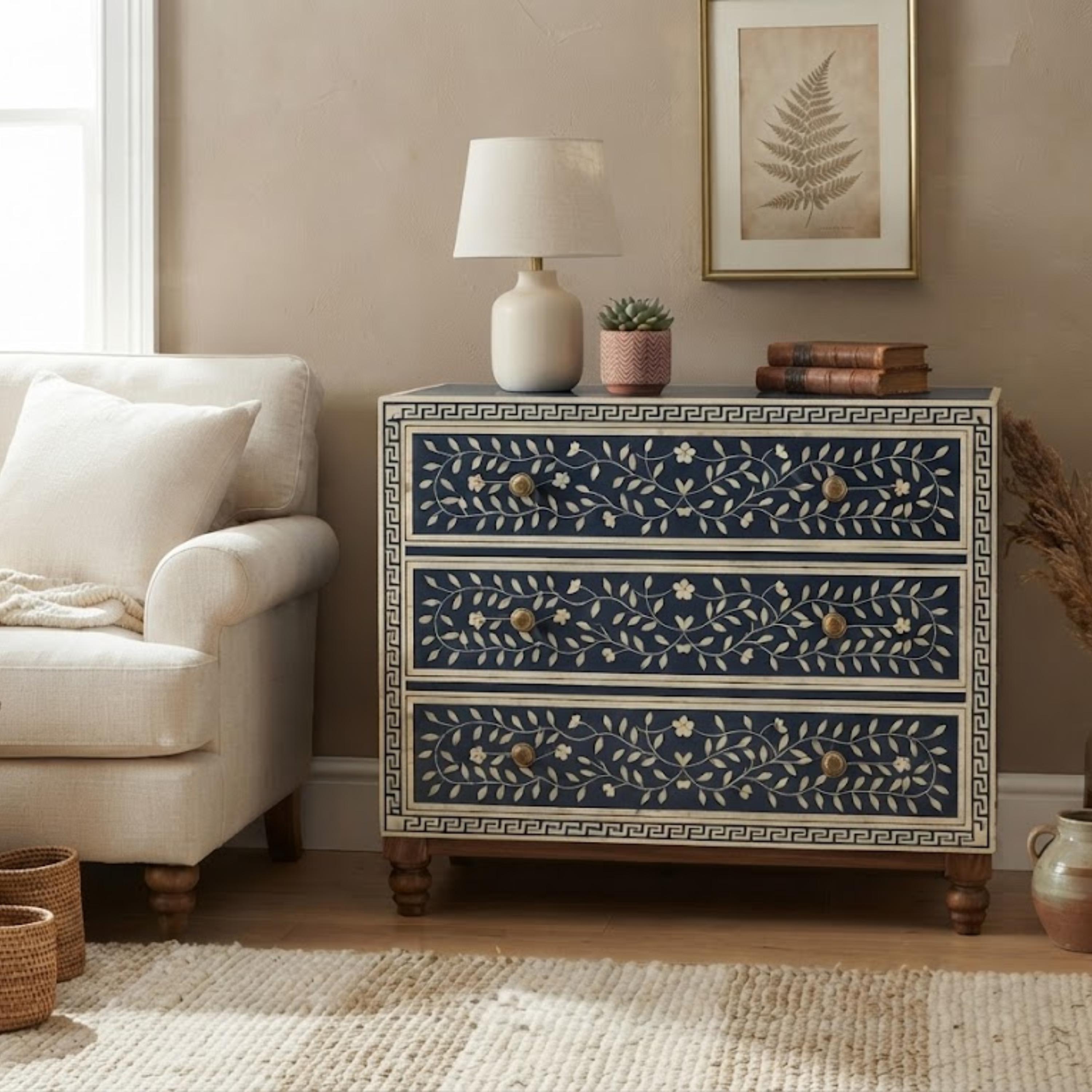 ivory inlay dresser White british