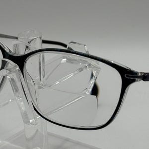 Gafas Stepper, rectangulares, de titanio, negras, con montura completa, unisex, 52 mm.