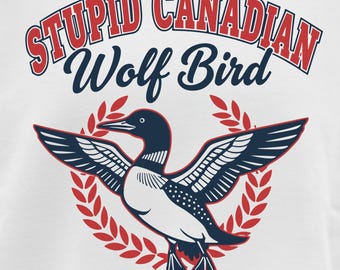 Dummer kanadischer Wolf Vogel SVG PNG Hockey Romanze Paar Beheizte Feinde für Liebhaber (Digitaler Download)