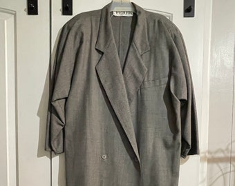 Gianfranco Ferre Wool Coat Dress made in Italy