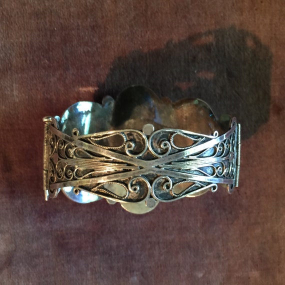 Arabic Calligraphy Silver hinged cuff bracelet - image 7