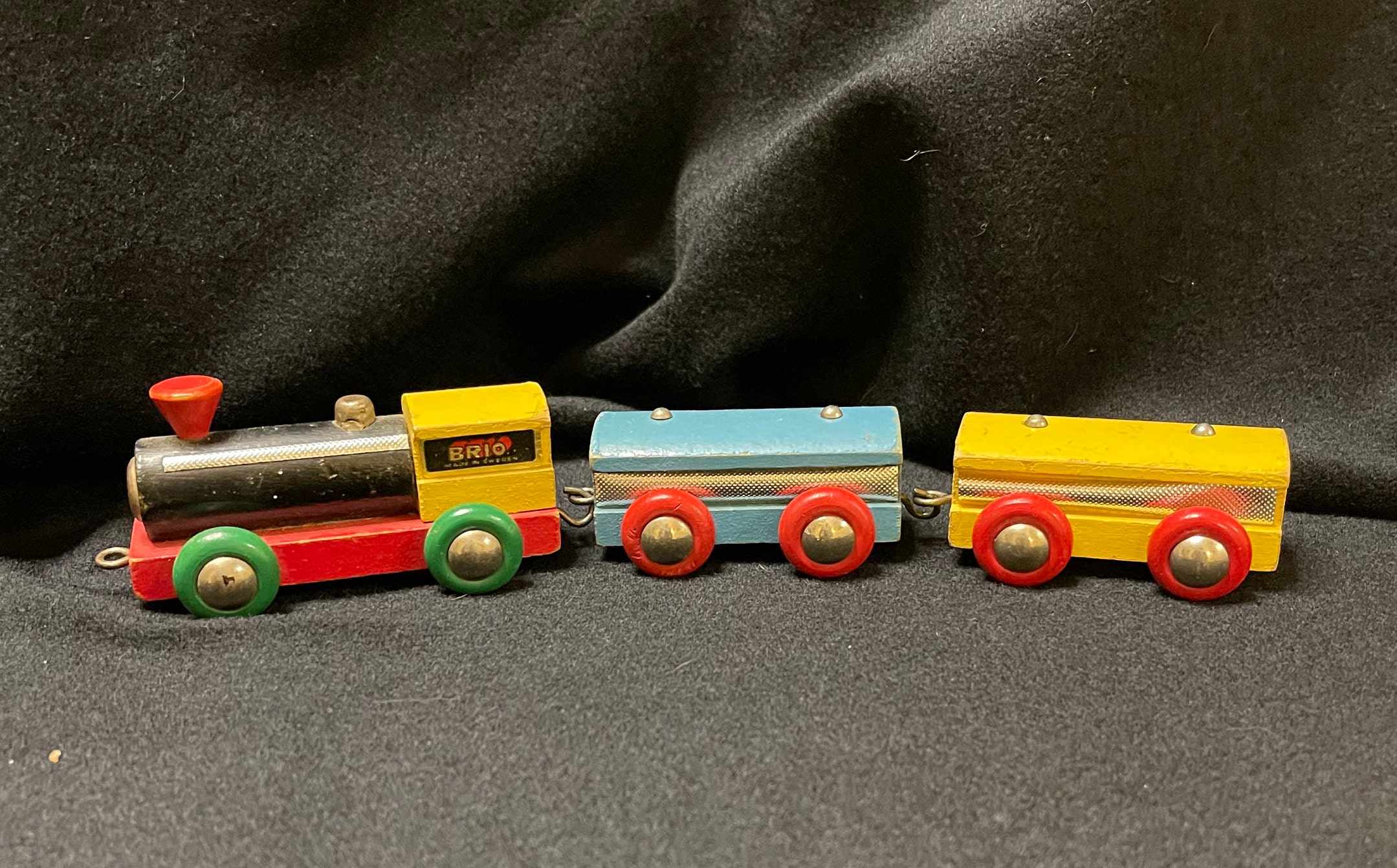 BRIO Locomotive Train Wooden Toys Pull Car Retro Toy Modernist