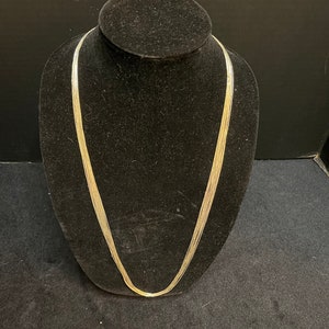 Liquid Silver multi-strand necklace