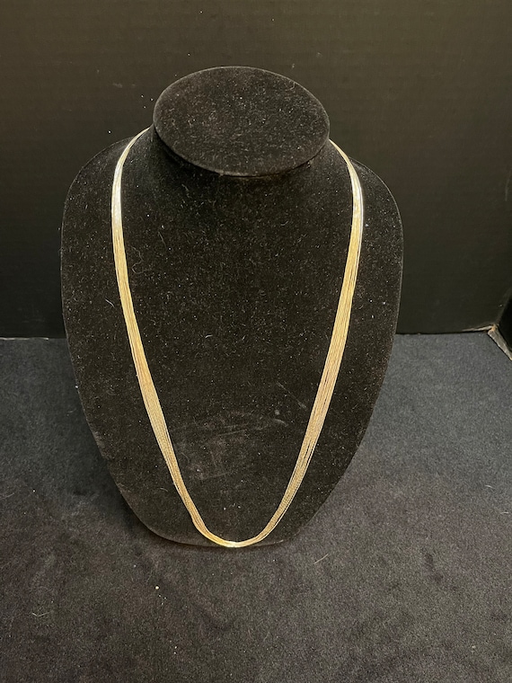 Liquid Silver multi-strand necklace