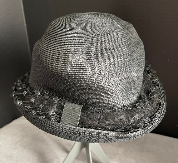 Patrice black straw hat - image 3