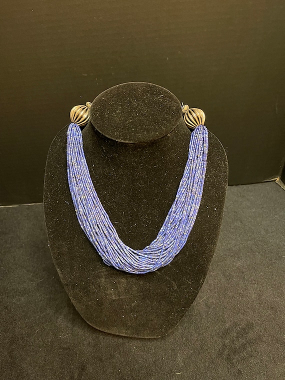 Blue Lapis multi-strand necklace