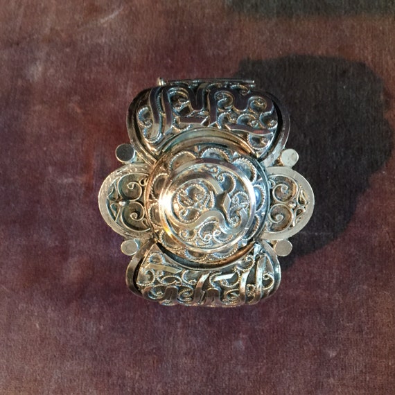 Arabic Calligraphy Silver hinged cuff bracelet - image 10