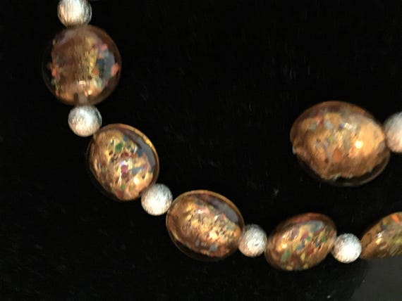 Premier Designs vintage art glass necklace, brace… - image 3