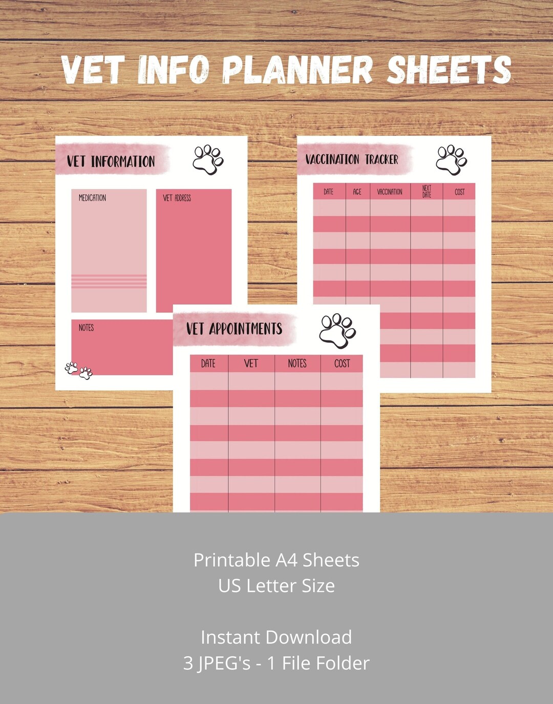 pet-planner-printable-pet-care-planner-pet-vaccination-etsy