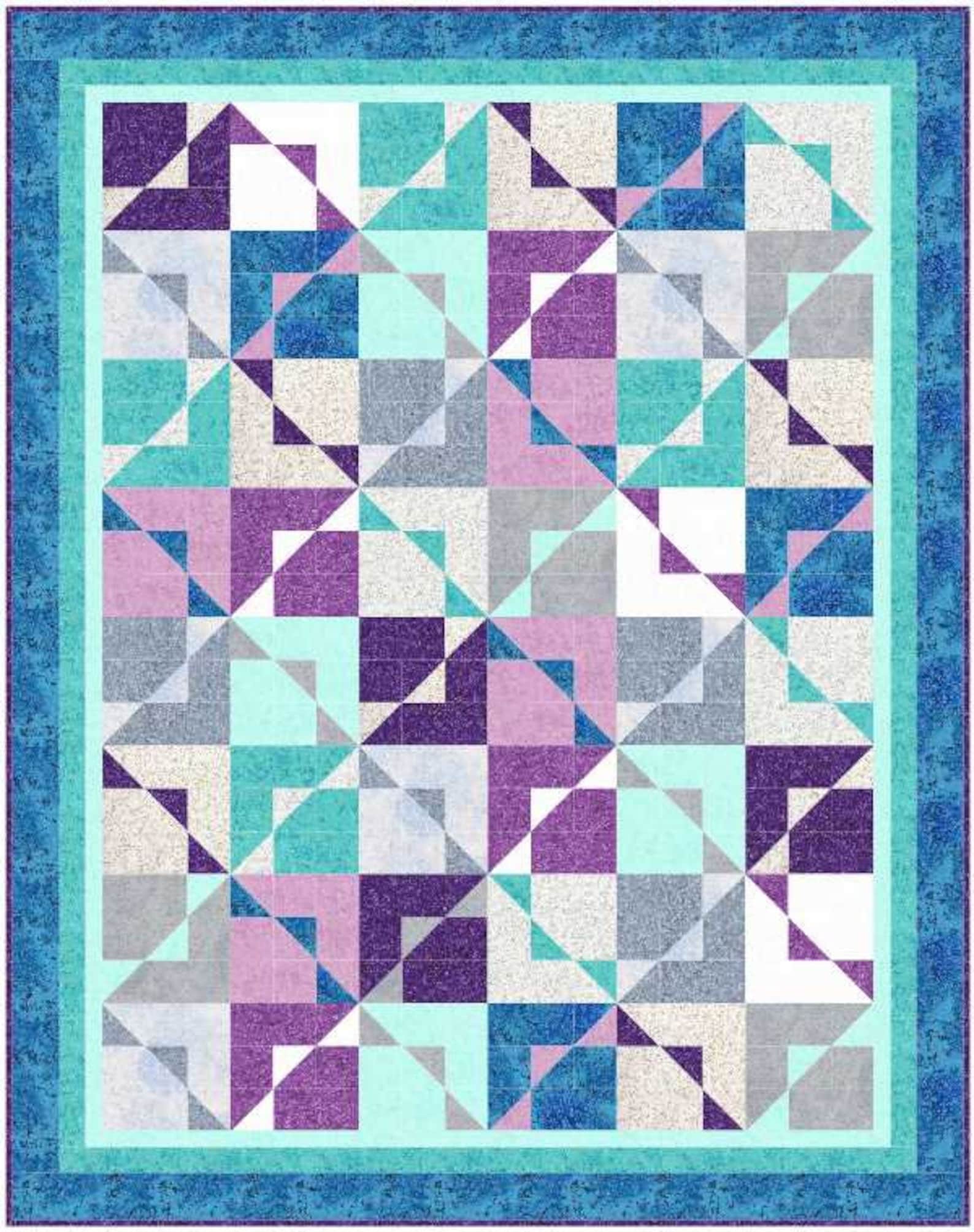 Chip Off the Old Block multi sized Quilt pattern. Easy to Etsy España