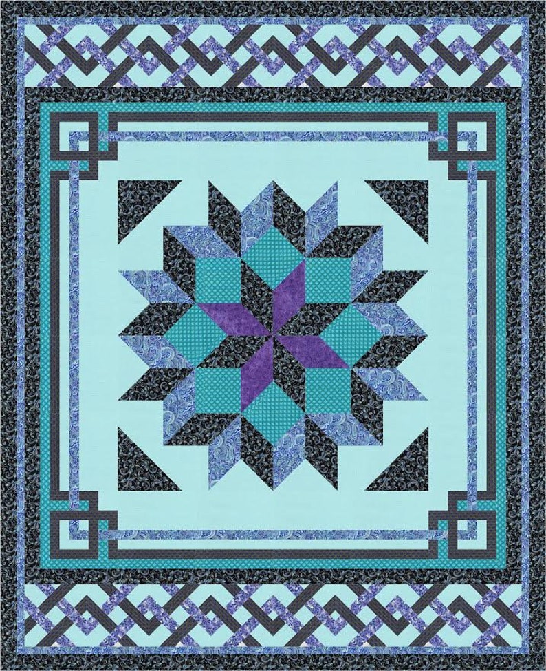 Carpenter's Square Quilt Pattern Queen Northcott Etsy