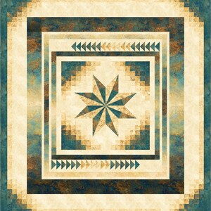 Farbverlauf Stern, Quilt Muster, Northcott, Stonehenge, Abstufungen, Ombre Bild 7