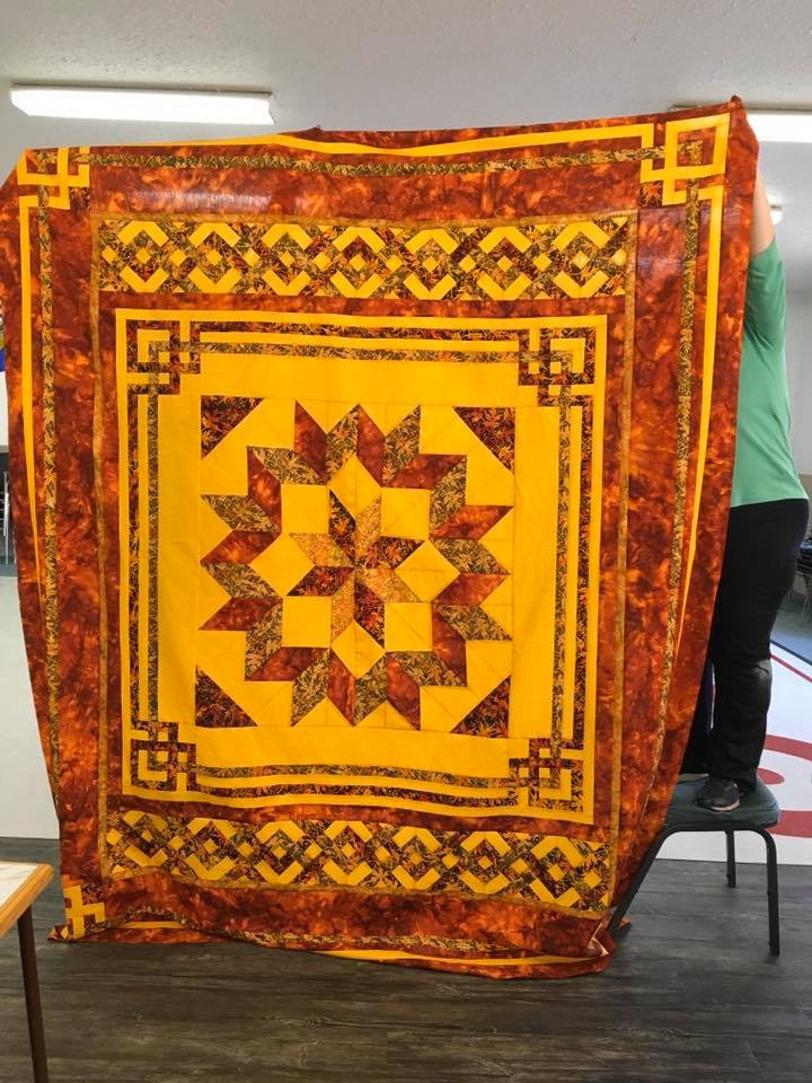 Carpenter's Square Quilt Pattern Queen Northcott Etsy Australia