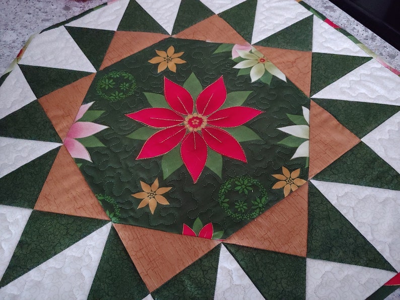 Sunburst Table Topper Pattern. Instant Download. Easy Table Etsy