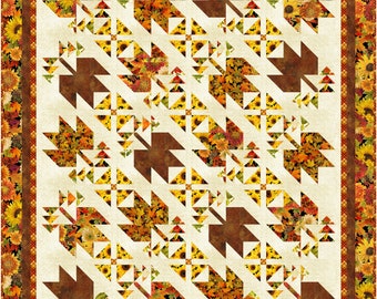 Windblown quilt pattern. Digital copy.