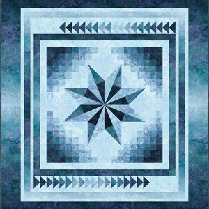 Farbverlauf Stern, Quilt Muster, Northcott, Stonehenge, Abstufungen, Ombre Bild 3