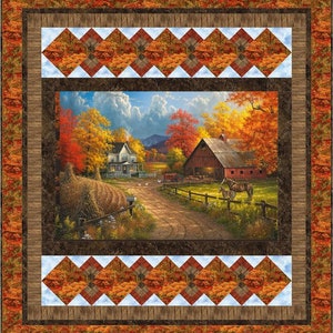 Picture This Country quilt pattern, Northcott, Country Pastimes, The Fabric Addict