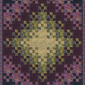 Morning Glory Quilt Pattern Very Easy. Queen and Throw Twin size included