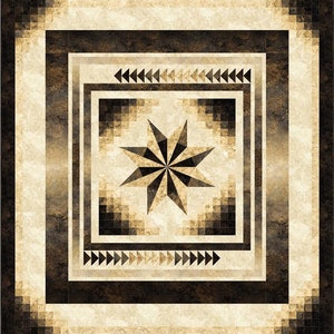 Farbverlauf Stern, Quilt Muster, Northcott, Stonehenge, Abstufungen, Ombre Bild 2
